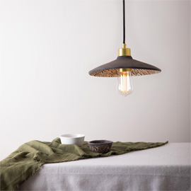 Pyrus Black Clay Pendant Light